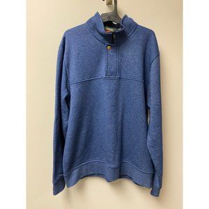 Orvis Signature Quarter Zip Sweatshirt Pullover Blue Men's Medium (38-40)